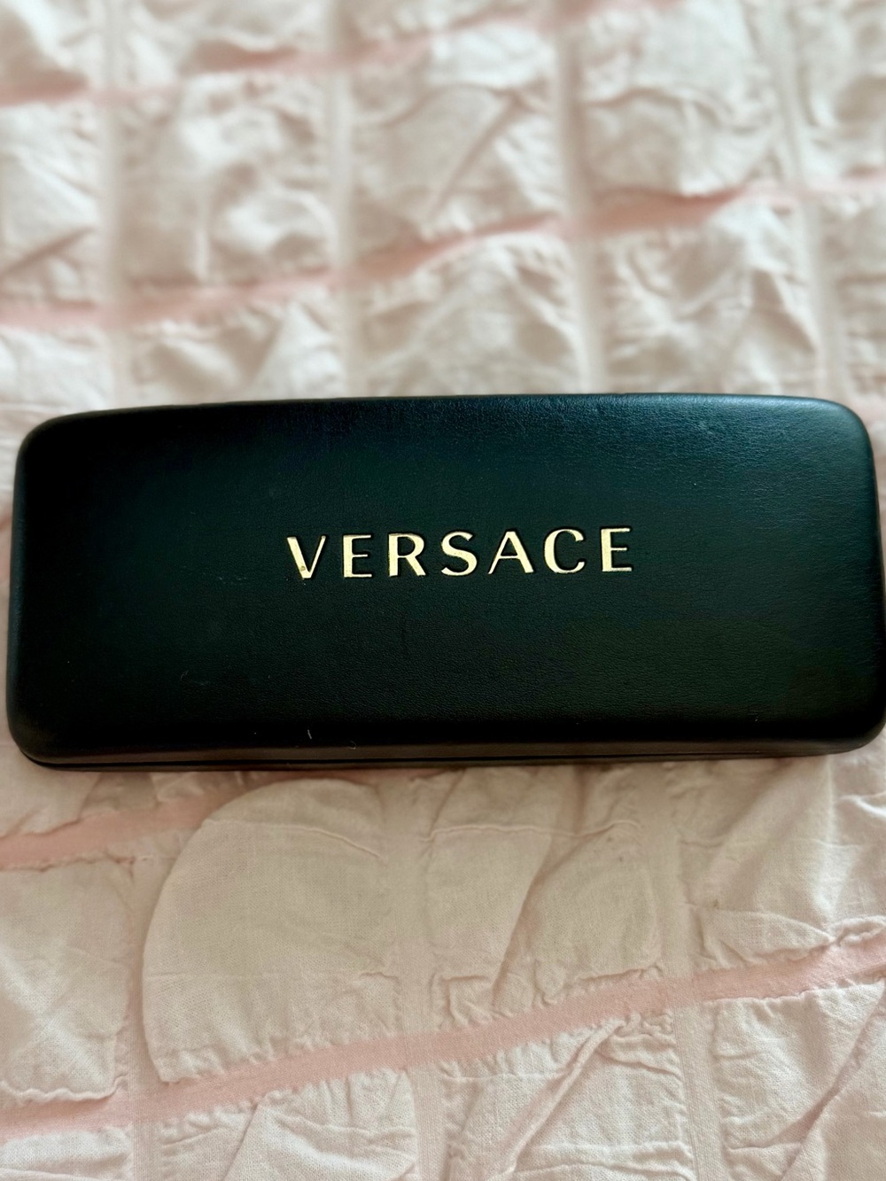 Versace Black Case with Gold Logo